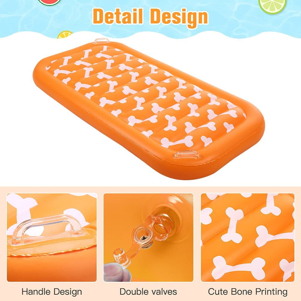 Inflatable Dog Pool Float with Cute Paw Design EXPAWLORER
