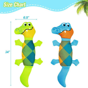 Dog Floating Toys-Cute Crocodile Squeaky Dog Toys