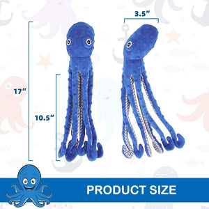Octopus Dog Squeaky Toy