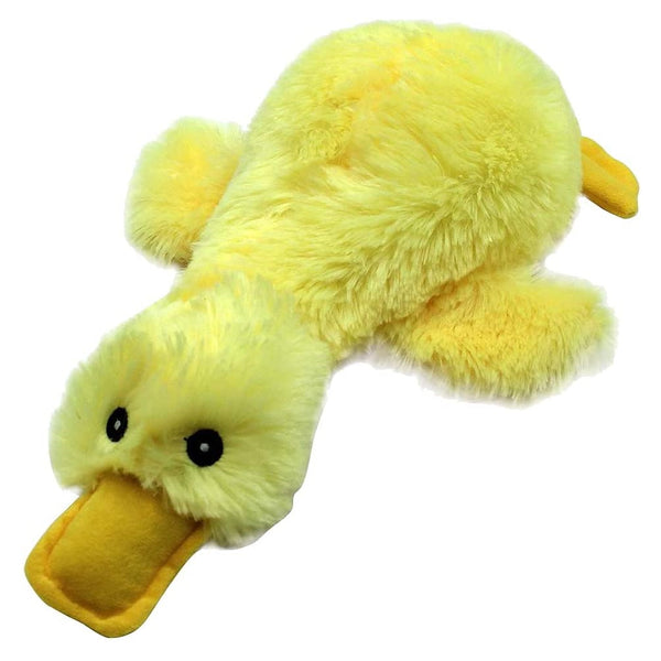Vibrant Life Spring 9 inch Squeaky Stuffed Yellow Plush Duck Dog Toy 