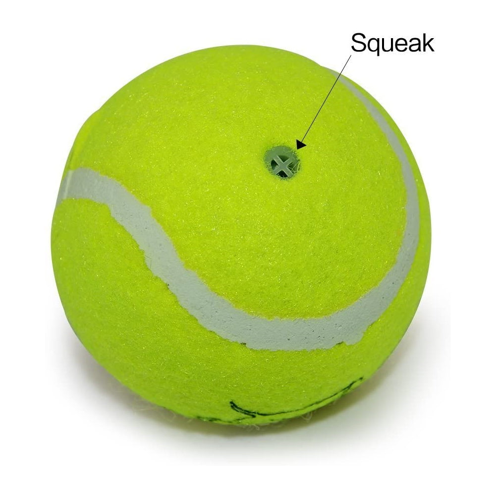 Dog Squeaky Tennis Balls for Dogs Set-Lemon Green Balls 12 Pcs