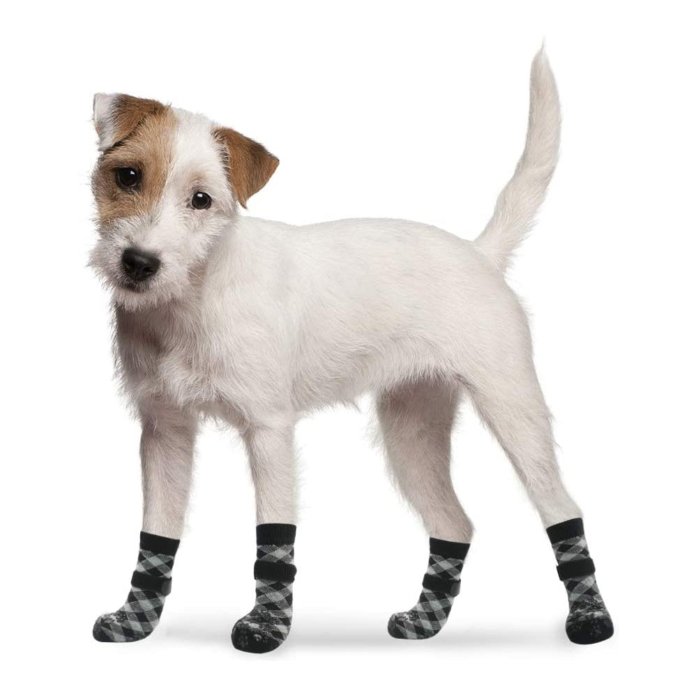 Anti-slip Dog Socks For Dogs 2 Pairs Soft Adjustable Paw Protection Dog  Grip Socks With Strap Traction Control